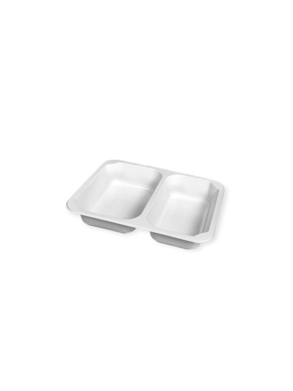 Pojemnik do zgrzewu do tacek PP Biały dwudzielna 227x178x30 Biały 400szt