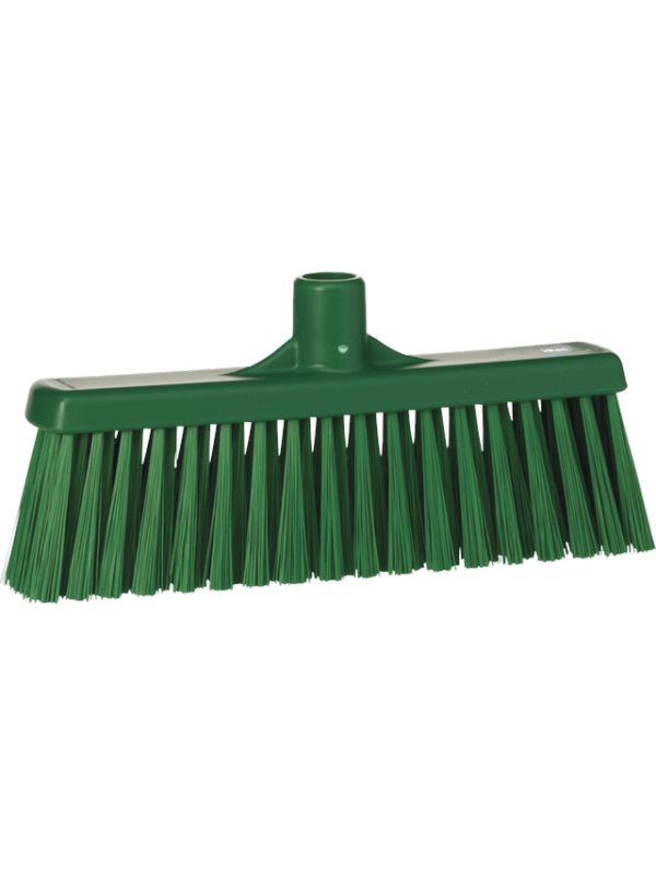 VK BROOM GREEN, Miotła z prostą szyjką i pionowym włosiem, 310 mm, średnia, zielona