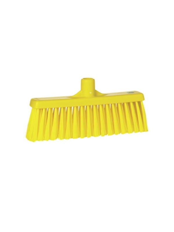 VK BROOM YELLOW, Miotła z prostą szyjką i pionowym włosiem, 310 mm, średnia, żółta