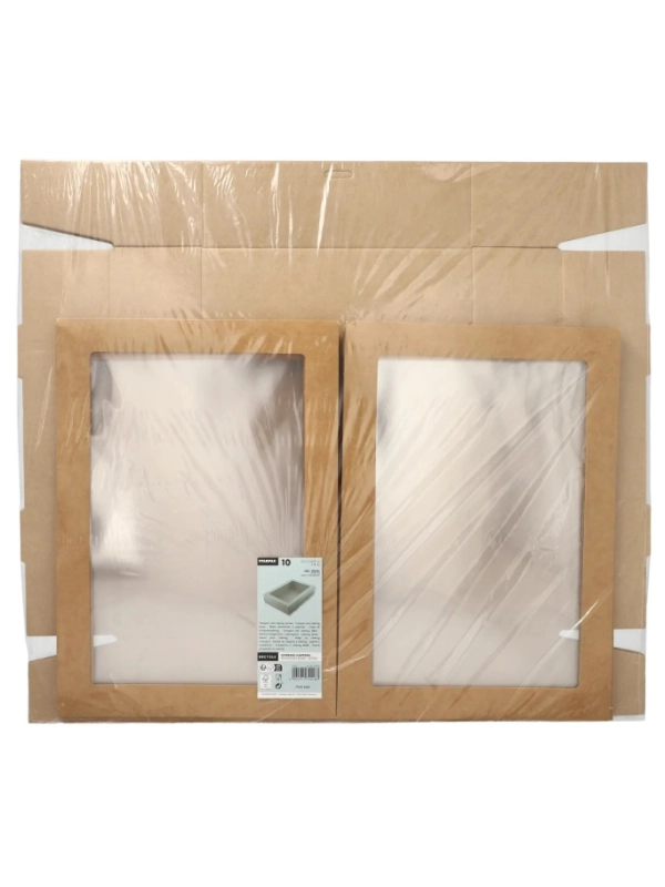 Pudełko cateringowe z okienkiem kraft box sushi 35,9x25,2x8 partybox gładkie 10szt eco box Pudełko cateringowe z okienkiem kraft box sushi 35,9x25,2x8 partybox gładkie 10szt eco box