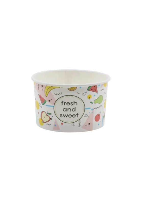 Miseczka PAP/PE do lodów 245ml Fresh and Sweet op.25szt. śr.93mm (k/24)