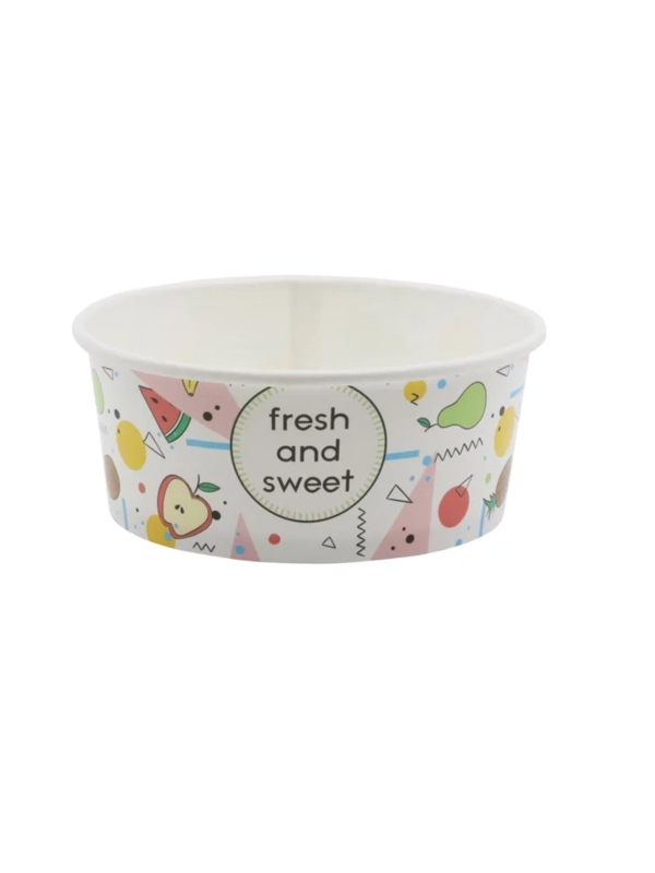 Miseczka PAP/PE do lodów 350ml Fresh and Sweet op.30szt. śr.121mm (k/15)