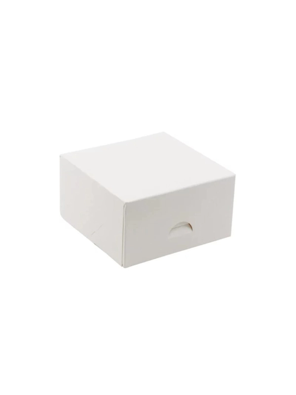 Pudełko 13x13x7cm biało/białe - BEZ OKNA op.220szt. bez nadruku