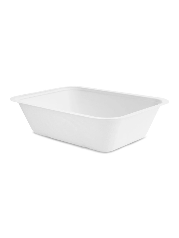 Seria 5" pojemnik z trzciny cukrowej 1800ml VEGWARE 250x180x65mm, biodegradowalny op. 50 sztuk"