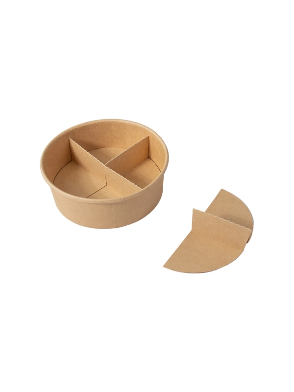 Miska fi.150mm SEPARATOR dodatkowy trójdzielny / czterodzielny do miski 500ml op.100szt. TnP  insert