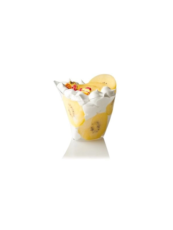 FINGERFOOD- kubek DORICO 200 ml 9cm x h.8cm x śr.9cm transparentny PS op. 50 sztuk