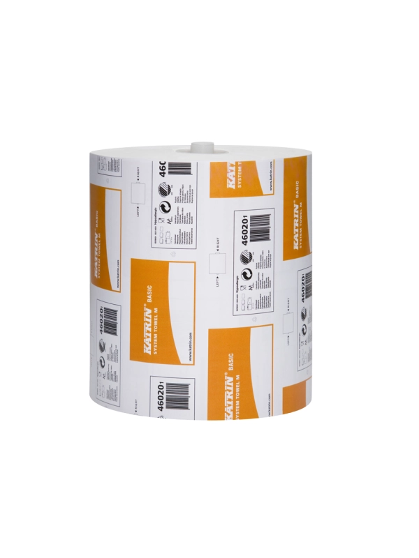Ręcznik biały 46020 KATRIN BASIC - SYSTEM TOWEL 1 warstwowy, cena za karton 6rolek