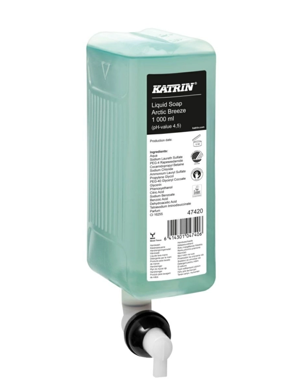 KATRIN Mydło w płynie 1000 ml (k/6) Arctic Breeze