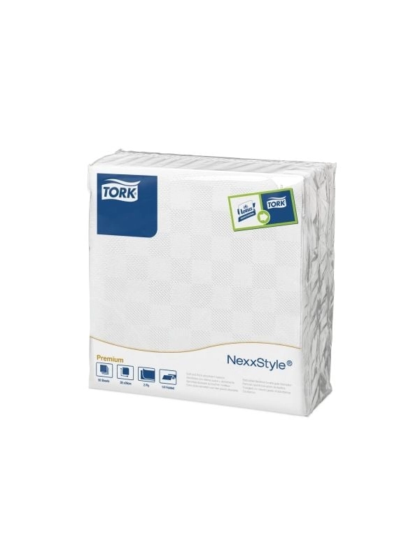 Tork Nexxstyle® biała serwetka obiadowa 39x39cm opakowanie 50szt
