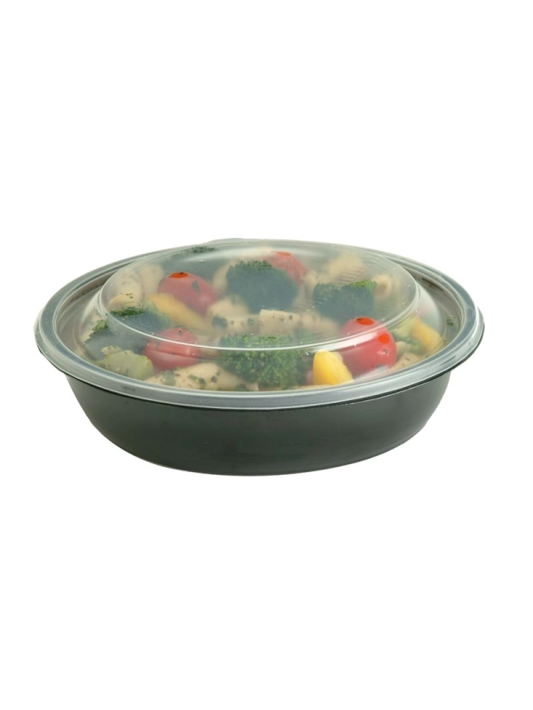 FastPac pojemnik okrągły 1000ml czarny 19x5cm op. 50 sztuk