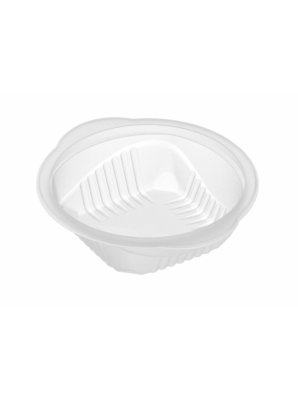 Pojemnik PP zupa 5350 R 350ml op.50szt. fi 164mm do zgrzewu szroniony PERLAGE (k/12) żebrowany