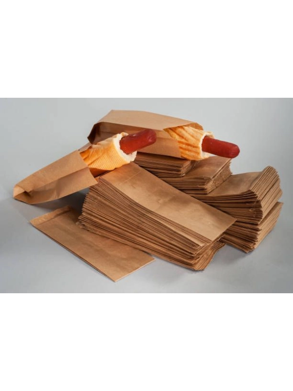 Torebki HOT-DOG brązowe TnG 190x75x25mm op. 1000 sztuk