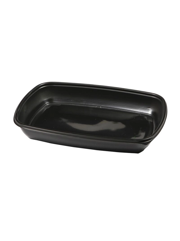 FastPac pojemnik prostokątny 1350 ml czarny 28x20x4cm op.50 sztuk