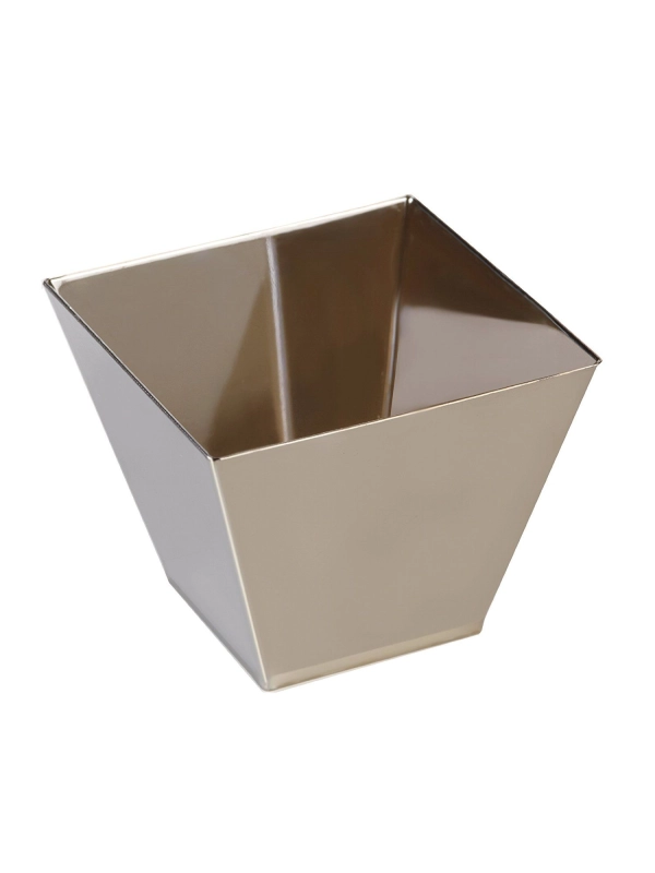 FINGERFOOD - kubek RIMBO 50x50x45mm PS metalizowany 60ml op. 100 sztuk