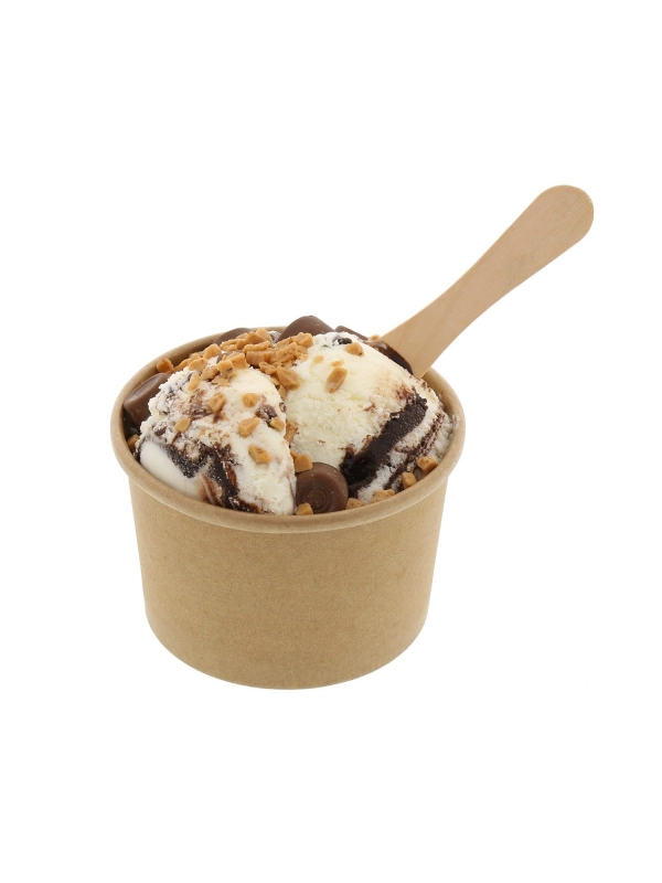 Pojemnik papierowy na lody 100ml KRAFT śr.74xh.37mm op. 50 sztuk