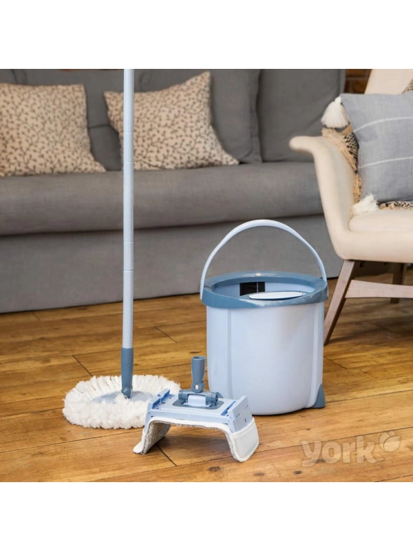 Mop obrotowy SPECIAL YORK, dwa rodzaje końcówek MOP w zestawie