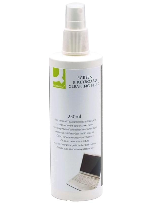 Spray do czyszczenia ekranów TFT/LCD/LED i klawiatur Q-CONNECT, 250ml