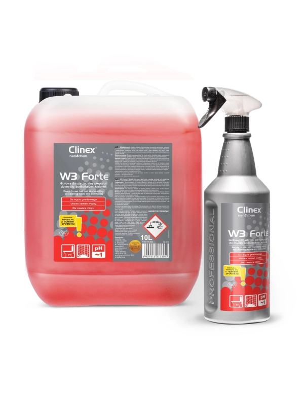Preparat CLINEX W3 Forte 10L 77-652 mycie sanitariatów i łazienek