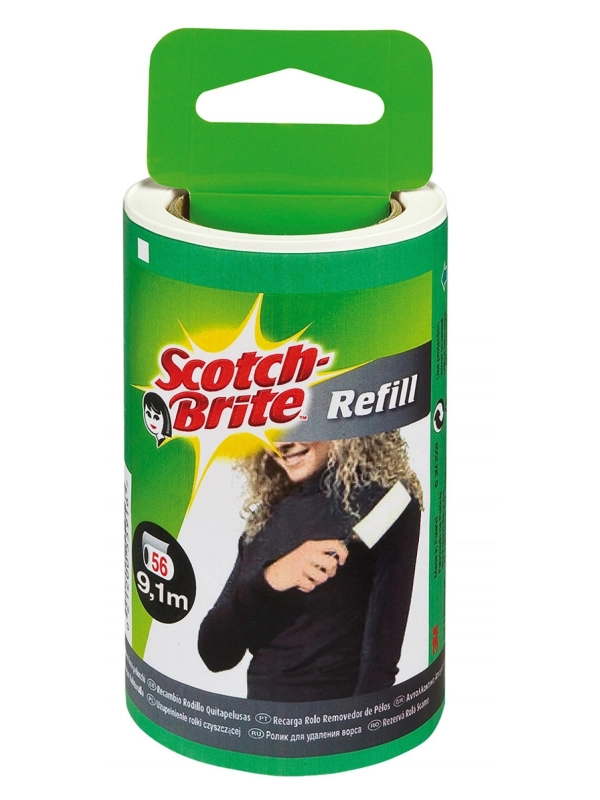 Wkład do rolki czyszczącej SCOTCH BRITE™ Silver, 56 listków