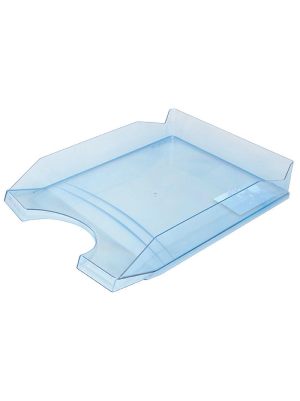 Szufladka na biurko OFFICE PRODUCTS, polistyren/PP, A4, transparentna niebieska
