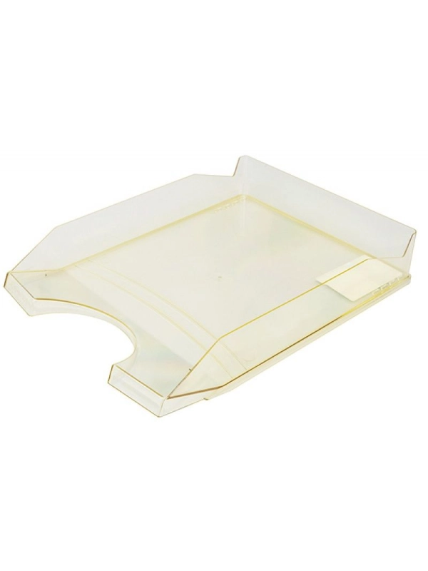 Szufladka na biurko OFFICE PRODUCTS, polistyren/PP, A4, transparentna żółta
