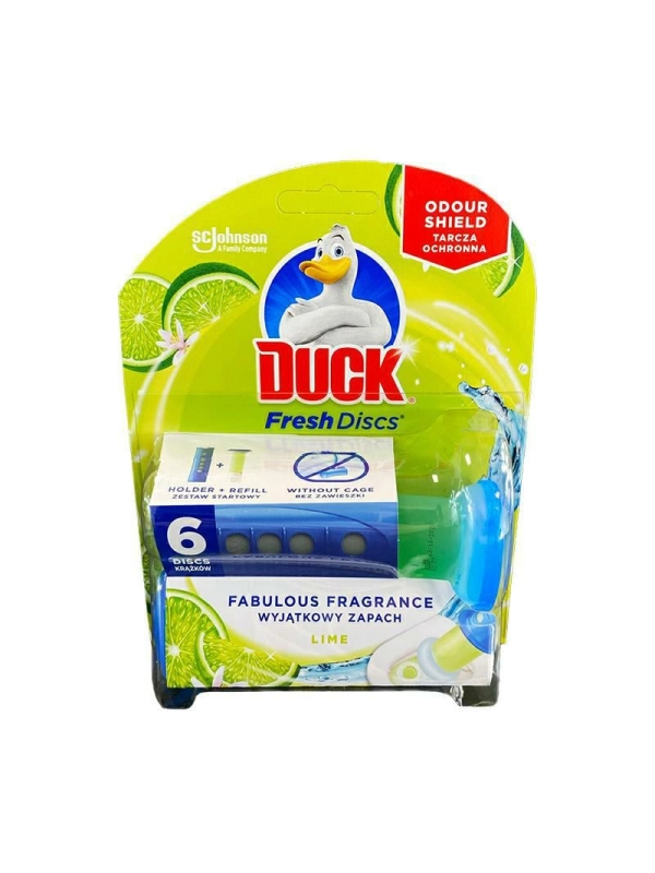 Zapas do Krążka żelowego Duck Fresh Disc s  LIME do toalet 36ml, 12 krążków (k/6)