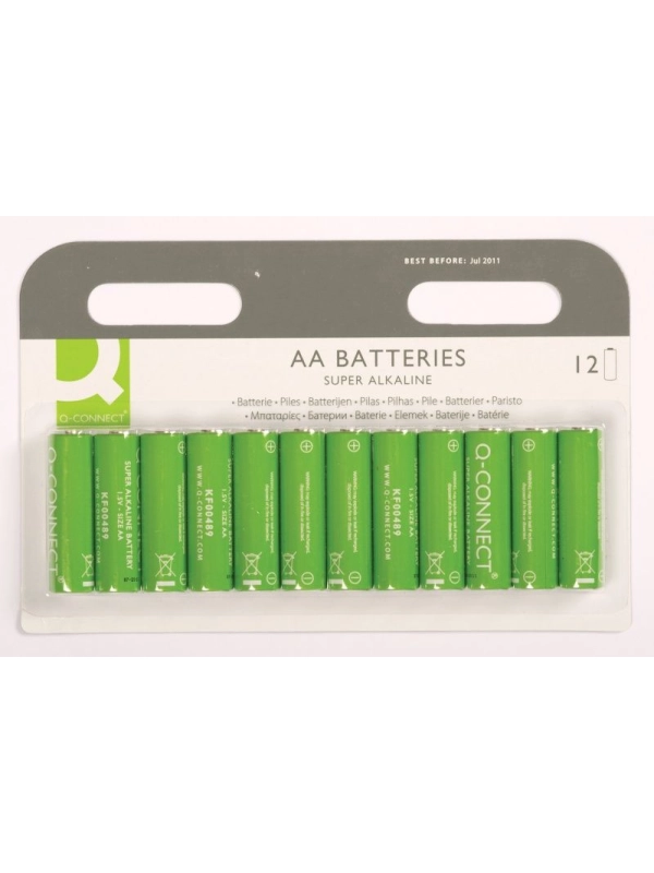 Baterie super-alkaliczne Q-CONNECT AA, LR06, 1,5V, 12szt.