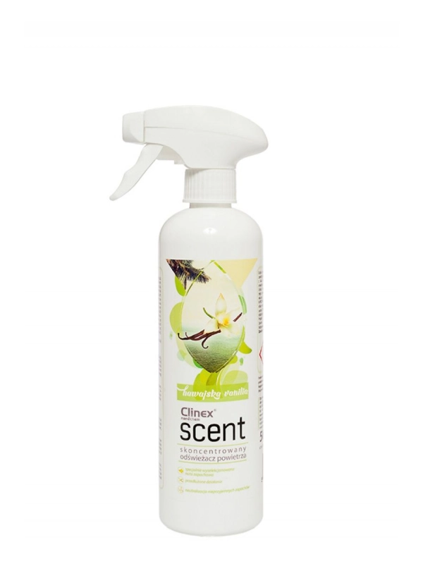 Odświeżacz powietrza CLINEX Scent Hawajska Wanilia 500ml 77-900, skoncentrowany