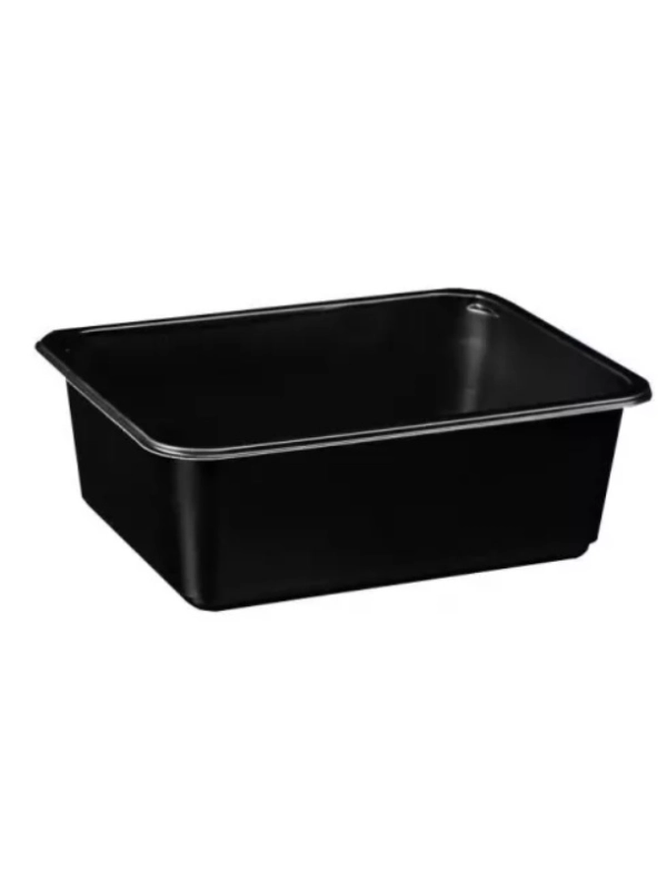 Pojemnik cateringowy do zgrzewu 1-komorowy 2300ml 227x178x80 Czarny Pojemnik cateringowy do zgrzewu 1-komorowy 2300ml 227x178x80 Czarny