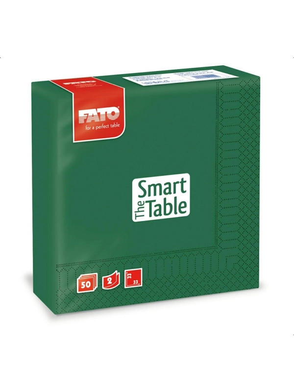 Serwetki 33x33 2W zielone FATO op. 50szt (k/24) Smart Table