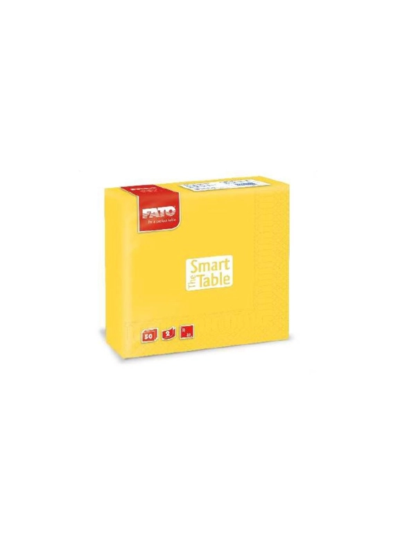 Serwetki 33x33 2W żółta FATO op.50szt (k/24) Smart Table