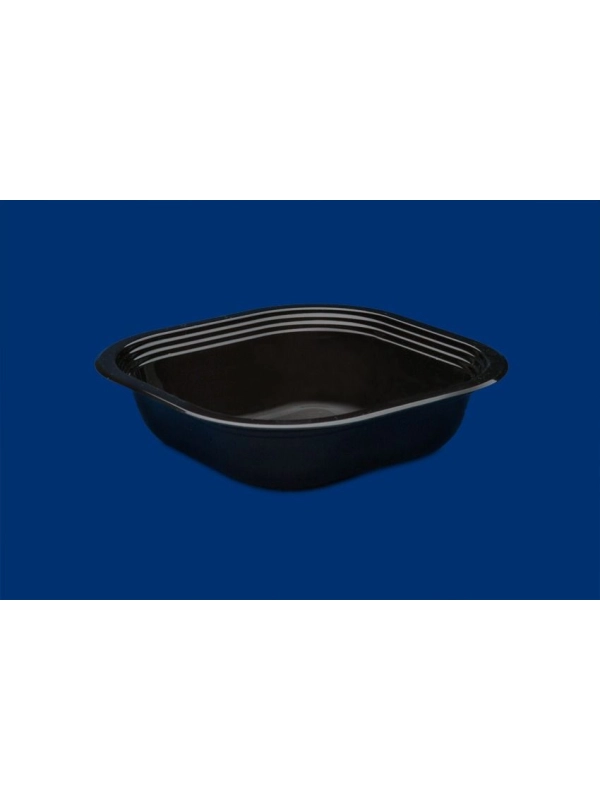 Pojemnik do zgrzewu czarny K 180/45, czarny, 180x180x45, cena za opakowanie 100szt