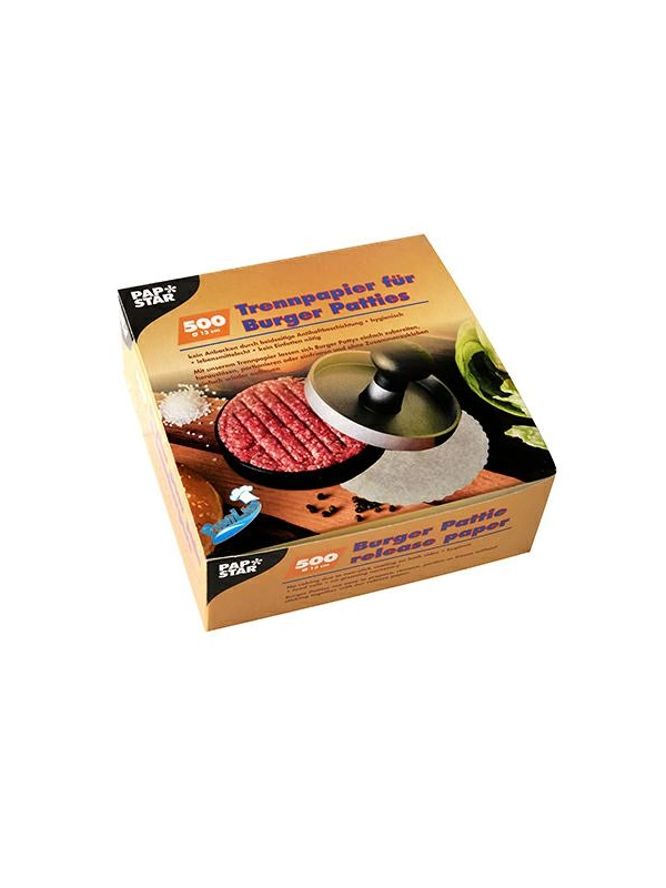 Przekładka papierowa do burgerów idealna do prasy 13cm op.500szt
