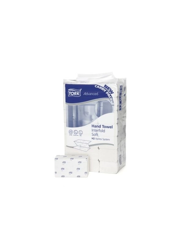 Ręcznik Tork Xpress Premium biały miękki H2 - 210x250,5cm - 3150 listków - Celuloza składanie Z