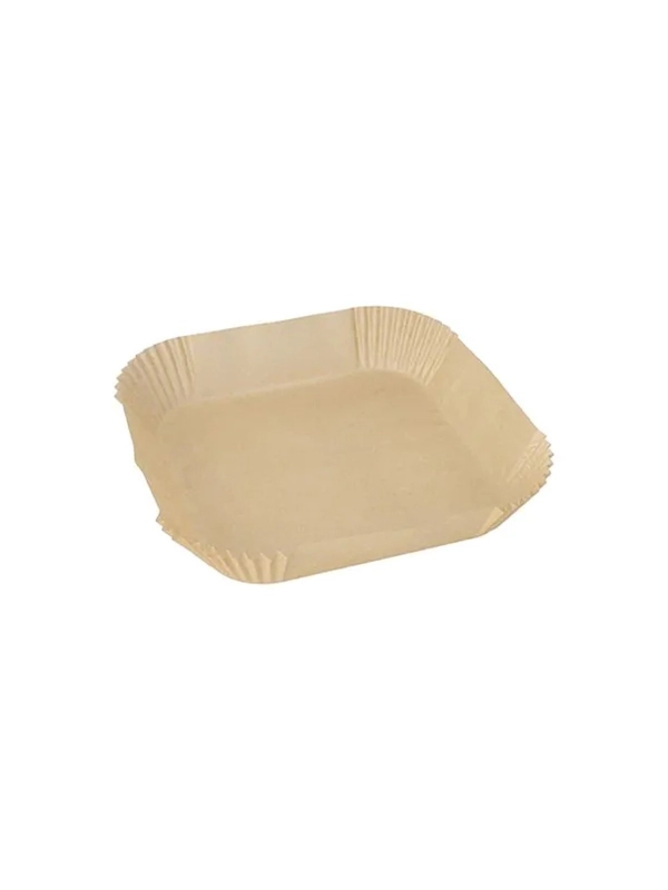 Forma do wypieków 20x20x4,5cm brązowy do Air Fryer op.100szt.