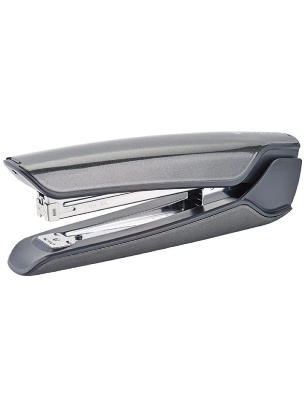 Zszywacz KANGARO Nowa-210S/S, zszywa do 30 kartek, metalowy, w pudełku PP, metaliczny szary