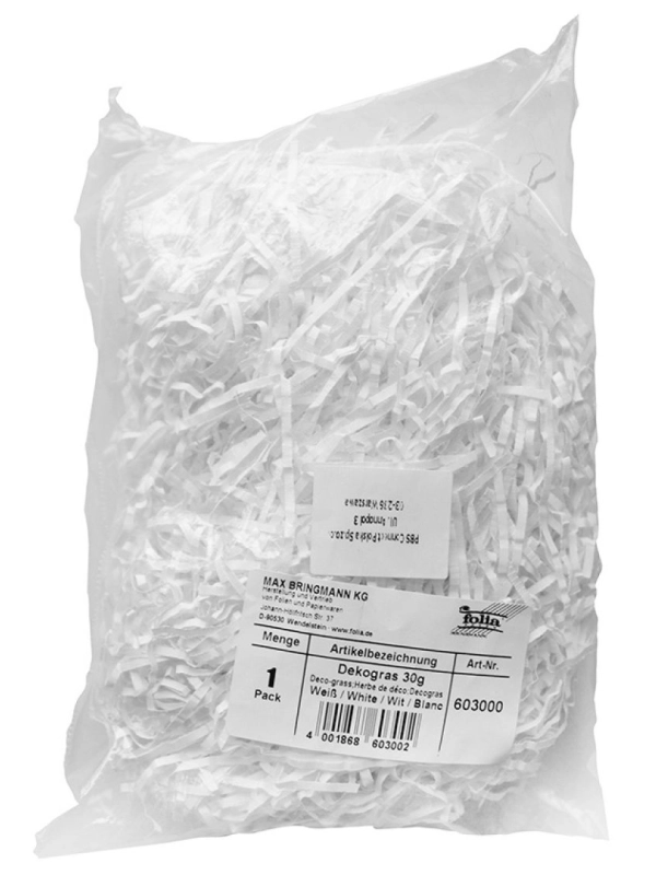 Rafia dekoracyjna FOLIA PAPER, 30g, biała