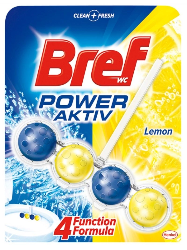 Kulki toaletowe BREF Power Aktiv Lemon, 50g