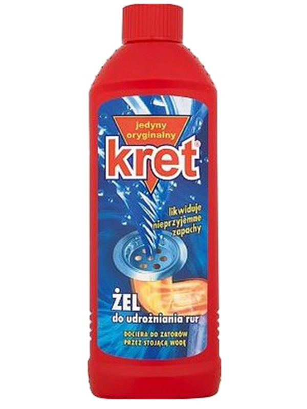 Żel do udrażniania rur KRET, 500ml