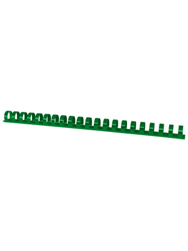Grzbiety do bindowania OFFICE PRODUCTS, A4, 16mm (145 kartek), 100 szt., zielone