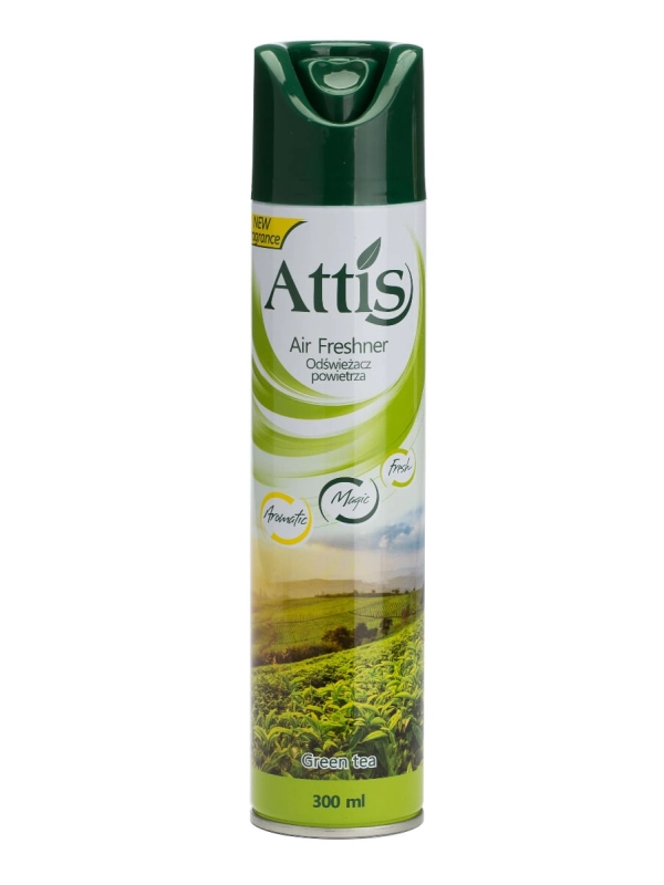 Odświeżacz ATTiS 300ml spray Herbata Zielona (k/24)