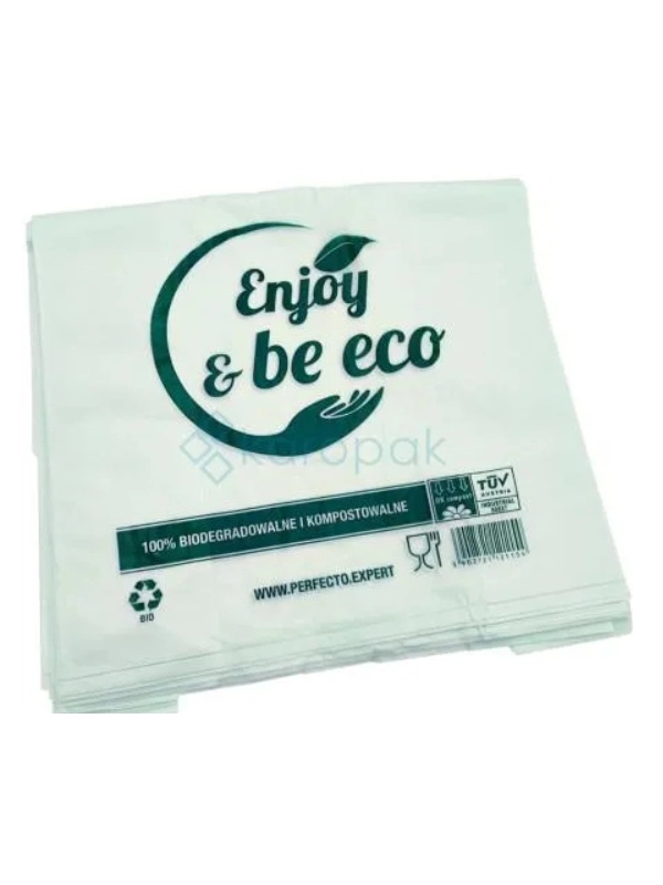 Reklamówki biodegradowalne eko 28/8/48 OK COMPOST op. 50 sztuk