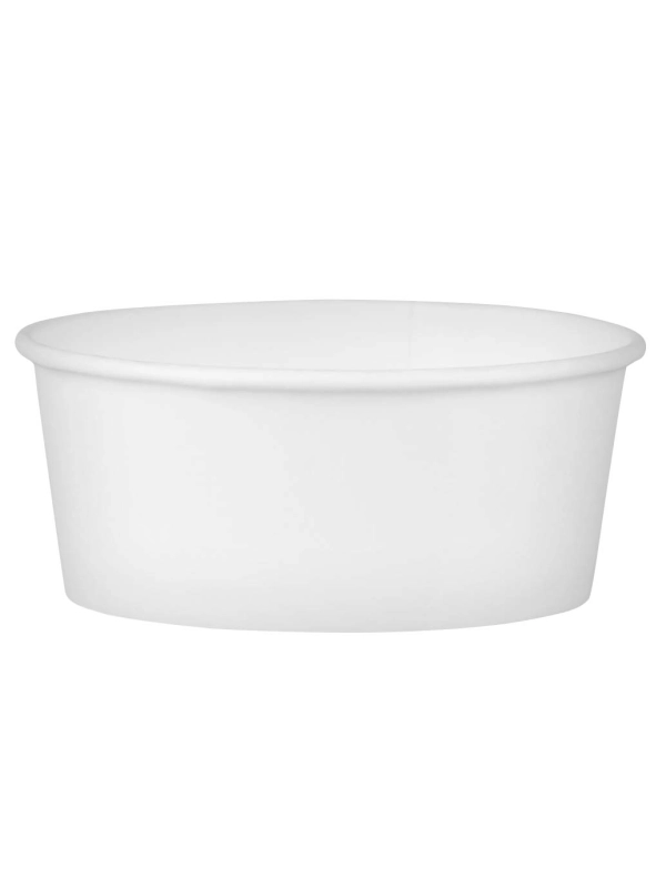 Miseczka papierowa biała 500ml do lodów op.50szt, śr. 114mm h:80mm (k/10)