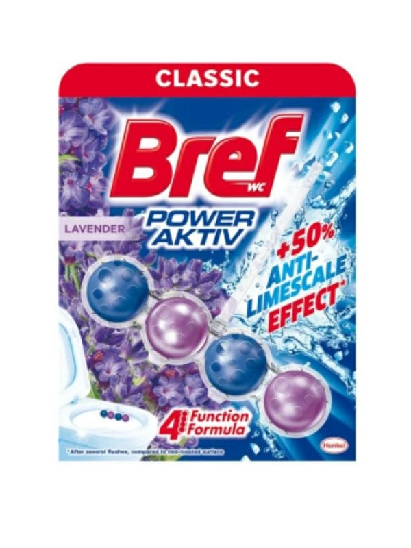 WC kulki BREF Power Active 50ml LAWENDA  (10)