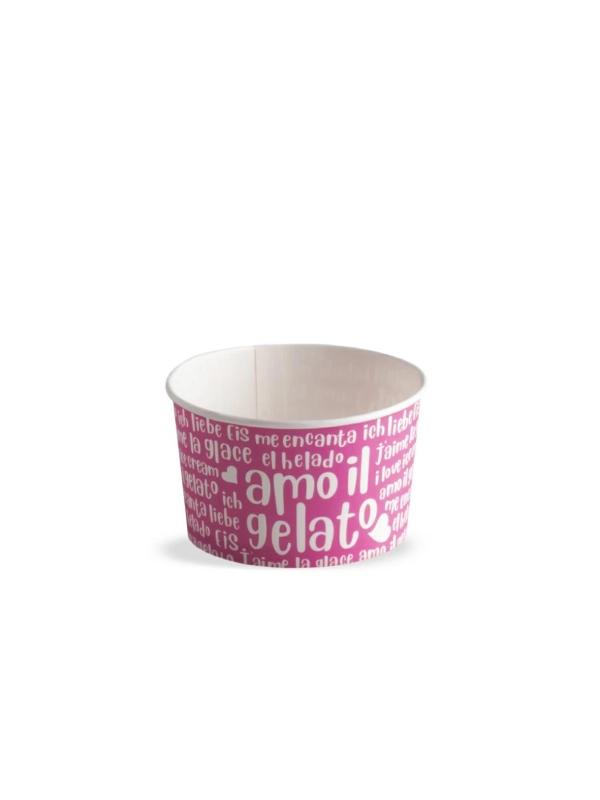 Miseczka PAP/PE do lodów 190ml FUNNY op.55szt. śr. 85mm (k/28)  C04101