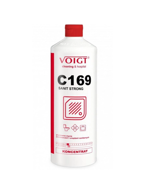 VOIGT Sanit Strong C169 środek do powierzchni i urządzeń sanitarnych 1l (k/12)