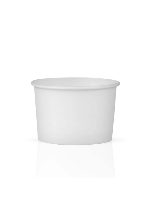 Miseczka papierowa do lodów, deserów fi75mm, biała 130 ml op. 25 sztuk
