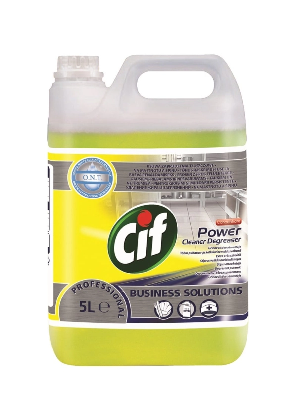 Cif Power Cleaner Degreaser 5l-skoncentrowany preparat do usuwania zabrudzeń tłuszczowych i innych
