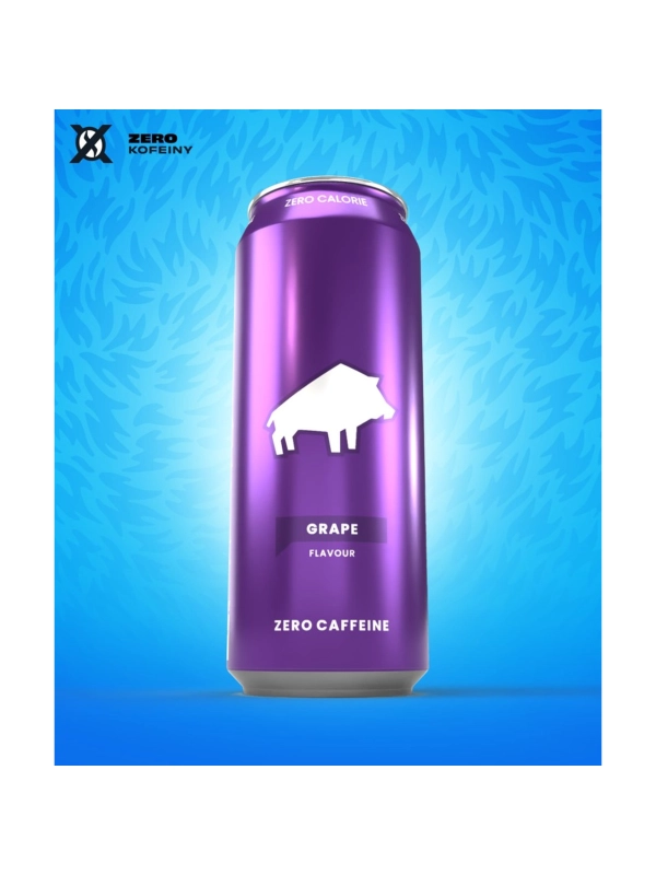 DZIK® ZERO CAFFEINE ZERO KALORII GRAPE 500ml (k24)
