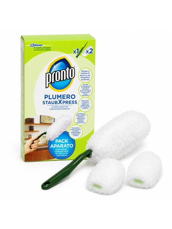 Pronto Duster miotełka do kurzu – zestaw z rączką i 2 wkładami Pronto Duster miotełka do kurzu – zestaw z rączką i 2 wkładami